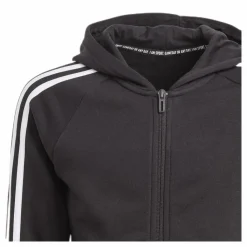 adidas Must Haves 3S Full Zip Hoodie Black / White*Barn Tröjor|Träning