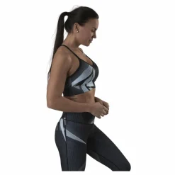 Reebok Myt Aop Tri-Back Bra Black* Sport-Bh:Ar|Träning