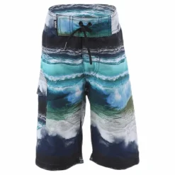 Molo Nalvaro Bathing Shorts Patterned/Grey*Barn Simning|Badkläder