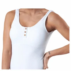 Pieces Nancy Swimsuit White* Simning|Badkläder