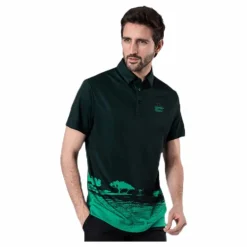 J.Lindeberg Nash Reg Fit-TX Jaquard Black* Golf|T-Shirts