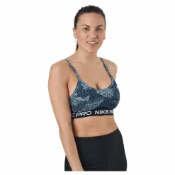 Nike Pro Dri-fit Indy Women's  Aviator Grey/black/black/white* Träning|Sport-Bh:Ar