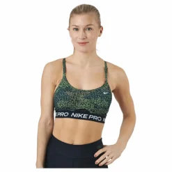 Nike Pro Dri-fit Indy Women's  Treeline/black/black/white* Träning|Sport-Bh:Ar
