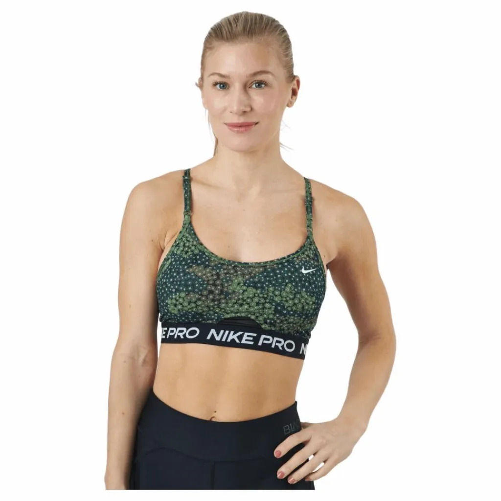 Nike Pro Dri-fit Indy Women's Treeline/black/black/white* Träning|Sport-Bh:Ar