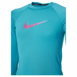 Nike Swim Nike Swoosh Long Sleeve Hydro Aquamarine*Barn Simning|Badkläder