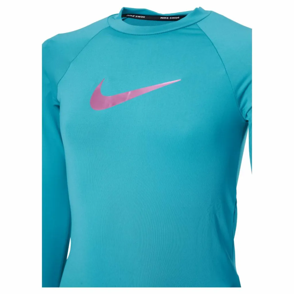 Nike Swim Nike Swoosh Long Sleeve Hydro Aquamarine*Barn Simning|Badkläder