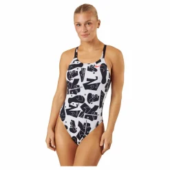 Nike Swim Nike W Modern Spiderback One P Black* Simning|Badkläder