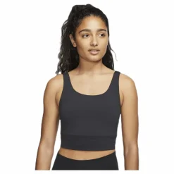 Nike Yoga Luxe Crop Top Black/Grey* Yoga|Linnen