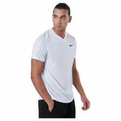 Nike Court Dri-FIT Victory Men's Tennis Top WHITE/WHITE/BLACK* Racketsporter