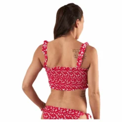 Pieces Nikita Bikini Bra Top Red* Simning|Badkläder