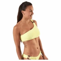 Pieces Nora Bikini Oneshoulder Top Yellow* Simning|Badkläder