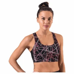 Only Play Odele Aop Sports Bra Black* Löpning|Träning