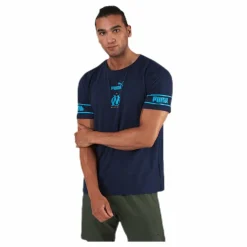 Puma Olympique Marseille Culture Tee II Blue* Fotboll|T-Shirts