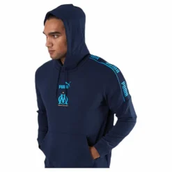 Puma Olympique Marseille Culture Hoody II Blue* Fotboll|Tröjor