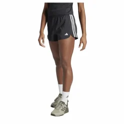 adidas Pacer Training 3-Stripes Woven High-Rise Shorts Black / White* Träning|Shorts