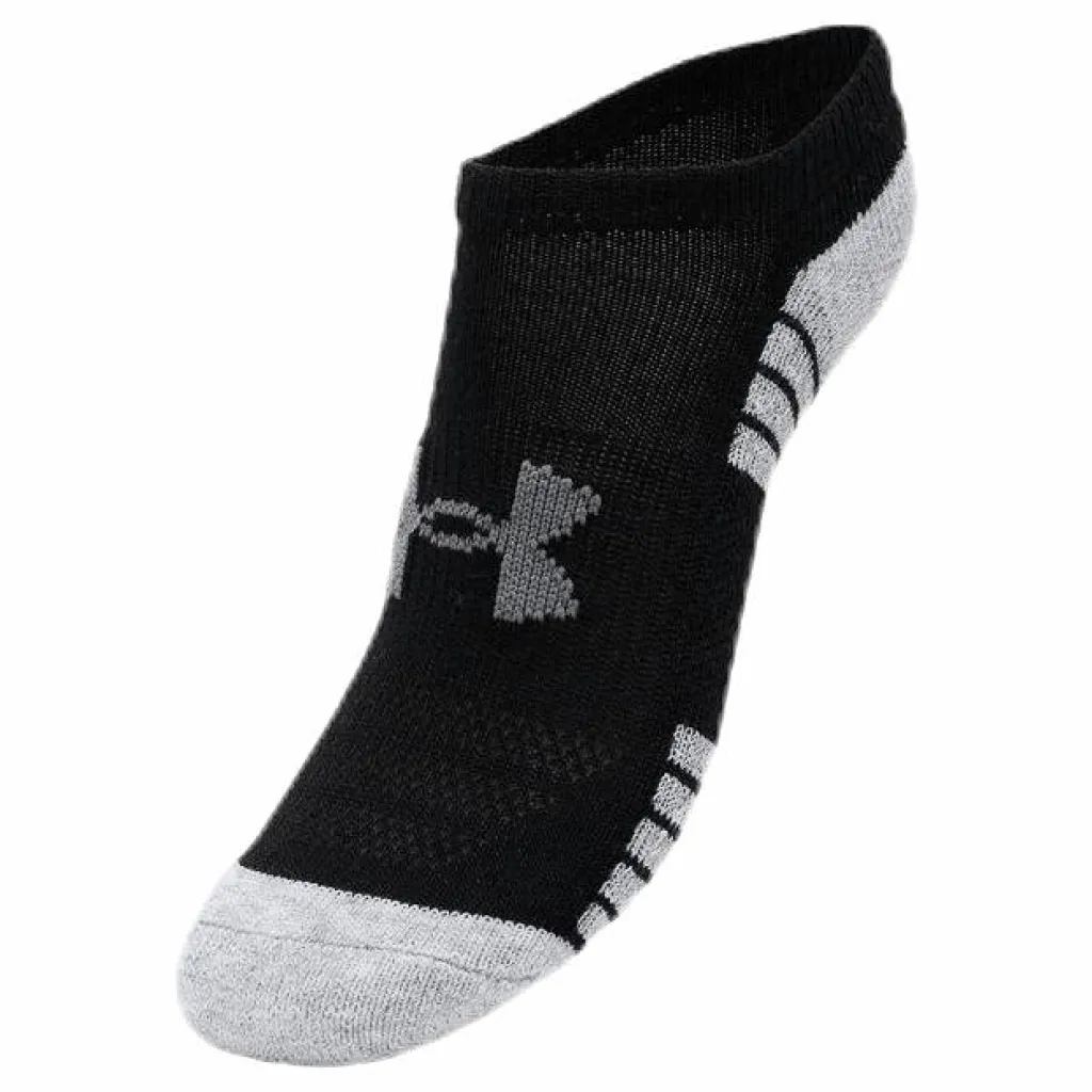 Under Armour 3-Pack Heatgear No Show Jr Black*Barn Strumpor|Träning