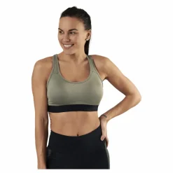 Stay in place Padded Crossback Bra Green* Sport-Bh:Ar|Löpning