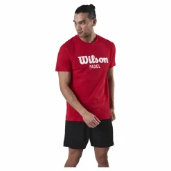Wilson Padel Scrpt Tee Red* Racketsporter|T-Shirts