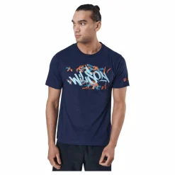 Wilson Paris 2022 Tech Tee Peacoat* T-Shirts|Racketsporter