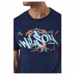 Wilson Paris 2022 Tech Tee Peacoat* T-Shirts|Racketsporter