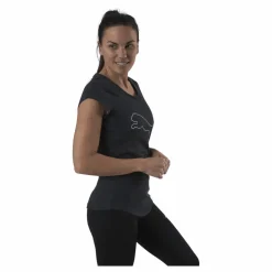 Puma Performance Heather Cat Tee Grey* T-Shirts|Träning