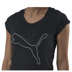 Puma Performance Heather Cat Tee Grey* T-Shirts|Träning