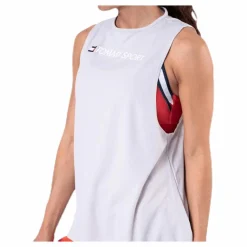 Tommy Hilfiger Sport Performance Tank Top Logo Grey* Linnen|Träning