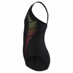 Speedo Plastisol Placement Muscleback Black/Yellow*Barn Simning|Badkläder