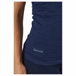 Famme Power Tank Top Navy Blue* Linnen|Träning