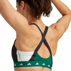 adidas Powerimpact Training Medium-Support Techfit Colorblock Bra Collegiate Green* Träning|Sport-Bh:Ar