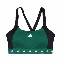 adidas Powerimpact Training Medium-Support Techfit Colorblock Bra Collegiate Green* Träning|Sport-Bh:Ar