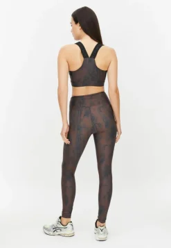 Röhnisch Printed High Waist Tights Brown Snake* Tights|Träning
