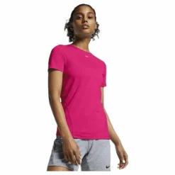 Nike Pro Top SS All Over Mesh Pink/White* Träning|T-Shirts