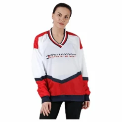 Tommy Hilfiger Sport Pull Over Jacket With Iconic Rib Red* Jackor|Träning
