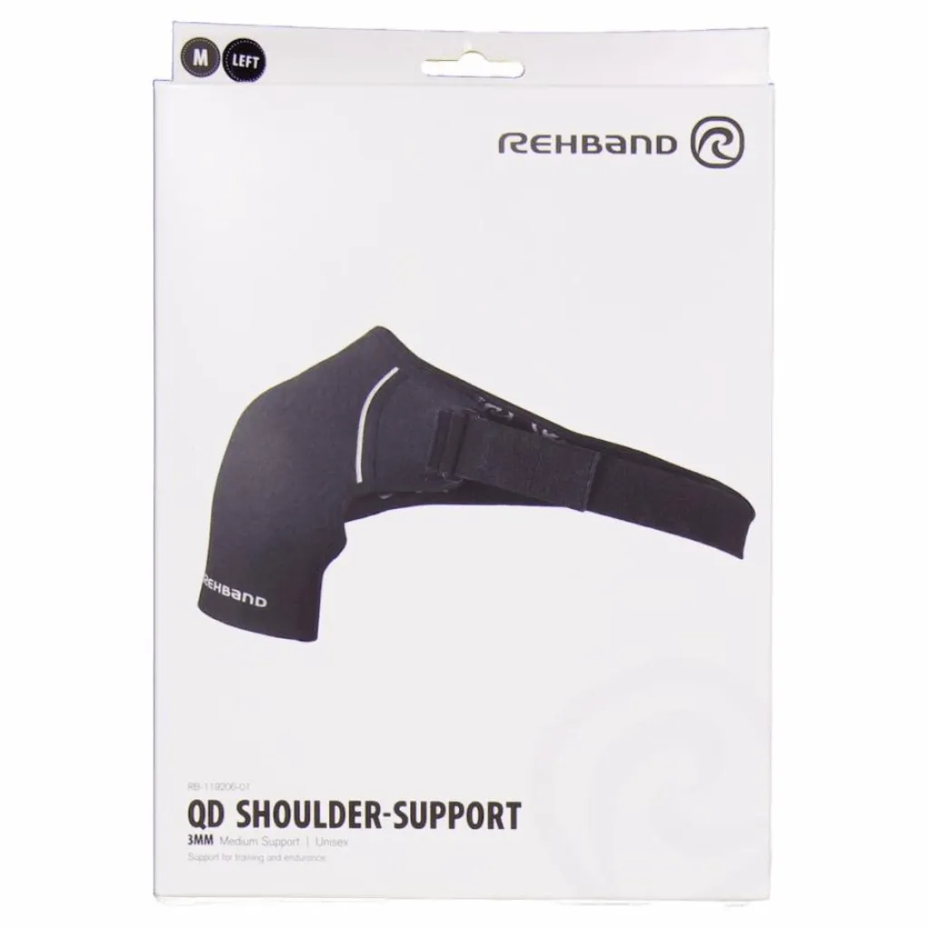 Rehband Qd Shoulder Support Left 3mm Black* Hjälmar Och Skydd|Träning