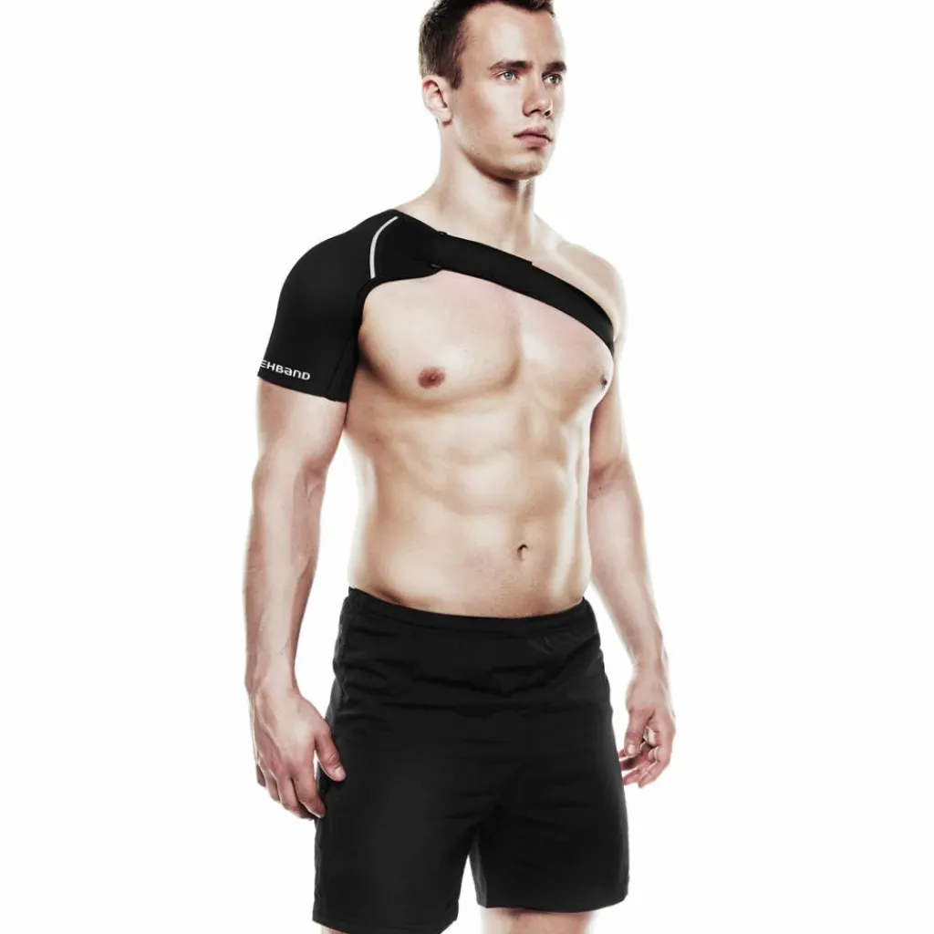 Rehband Qd Shoulder Support Right 3mm Black* Löpning|Hjälmar Och Skydd