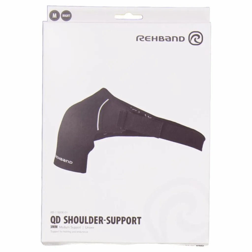 Rehband Qd Shoulder Support Right 3mm Black* Löpning|Hjälmar Och Skydd