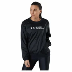 Under Armour Recover Woven Shine Crew Black* Tröjor|Träning