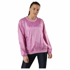 Under Armour Recover Woven Shine Crew Pink* Tröjor|Träning