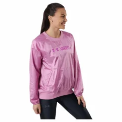 Under Armour Recover Woven Shine Crew Pink* Tröjor|Träning