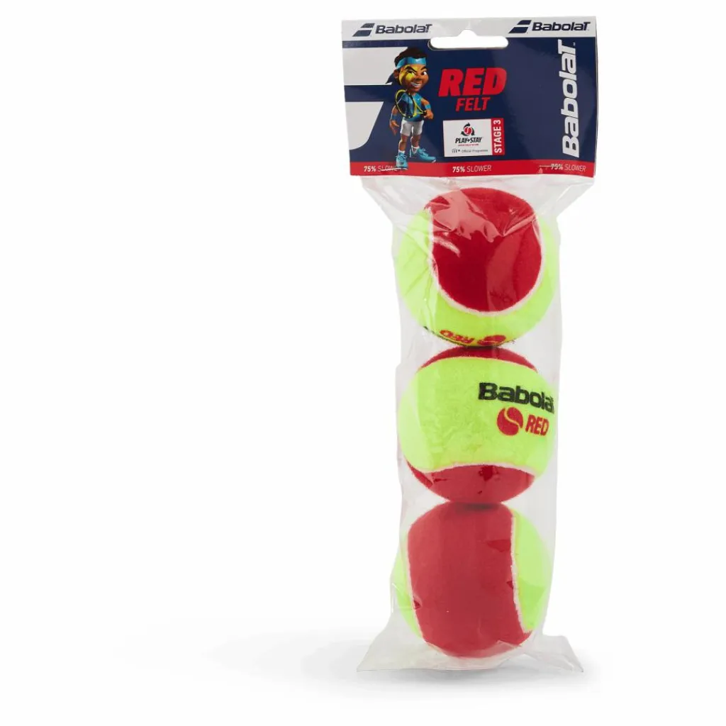 Babolat Red Felt 3-pack Yellow Red* Racketsporter|Racket Och Bollar
