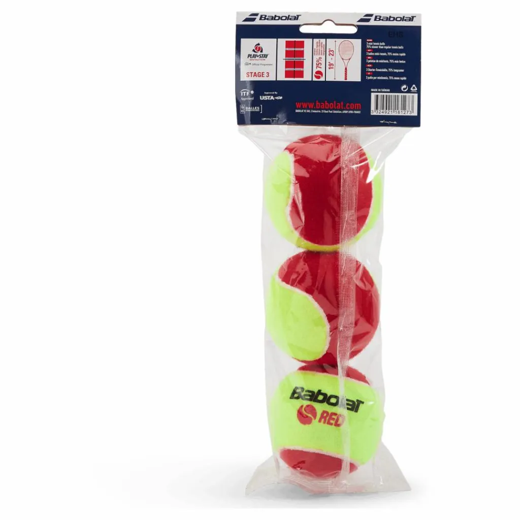 Babolat Red Felt 3-pack Yellow Red* Racketsporter|Racket Och Bollar