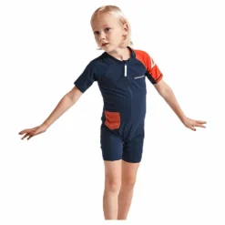 Didriksons Reef Kids Swimsuit Blue*Barn Simning|Badkläder