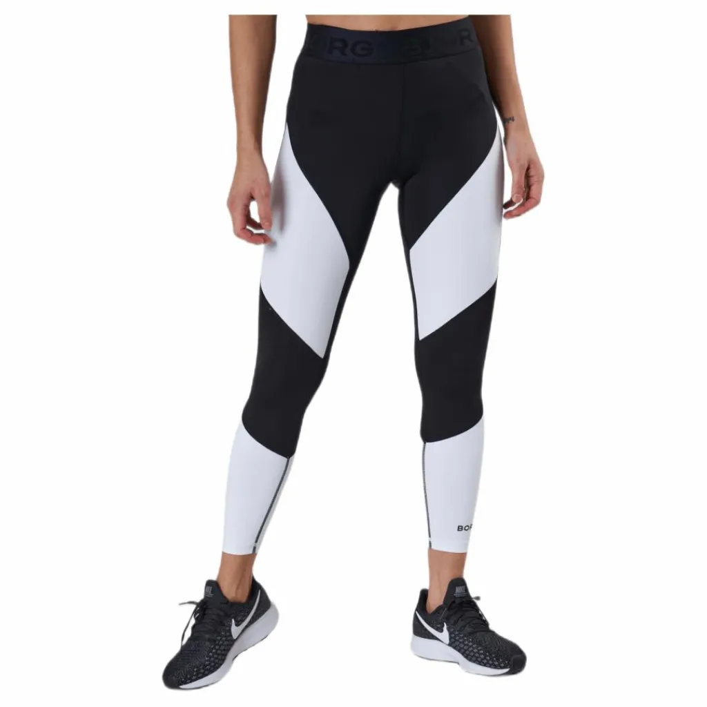 Björn Borg Regular Block Tights White* Tights|Träning