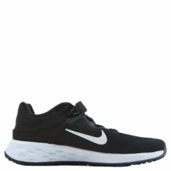 Nike Revolution 6 FlyEase Little Kids' Shoe BLACK/WHITE-DK SMOKE GREY*Barn Löpning|Löparskor