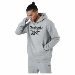 Reebok Ri Flc Oth Bl Hoodie Mgreyh/black* Tröjor|Träning