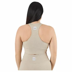 BLACC Rib Seamless Crop Top Mushroom* Löpning|Träning