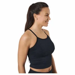 Gavelo Ribbed Black Sand Melange Seam Black* Linnen|Träning