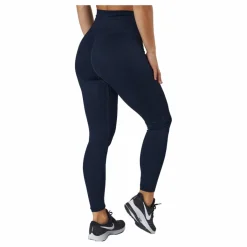 Famme Ribbed Seamless Tights Navy Blue* Tights|Träning