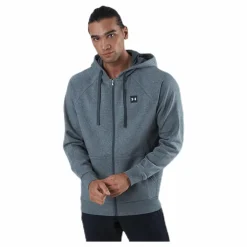 Under Armour Rival Fleece Fz Hoodie Grey* Tröjor|Träning